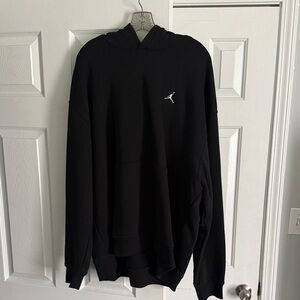 Jordan Black Hoodie with White Logo